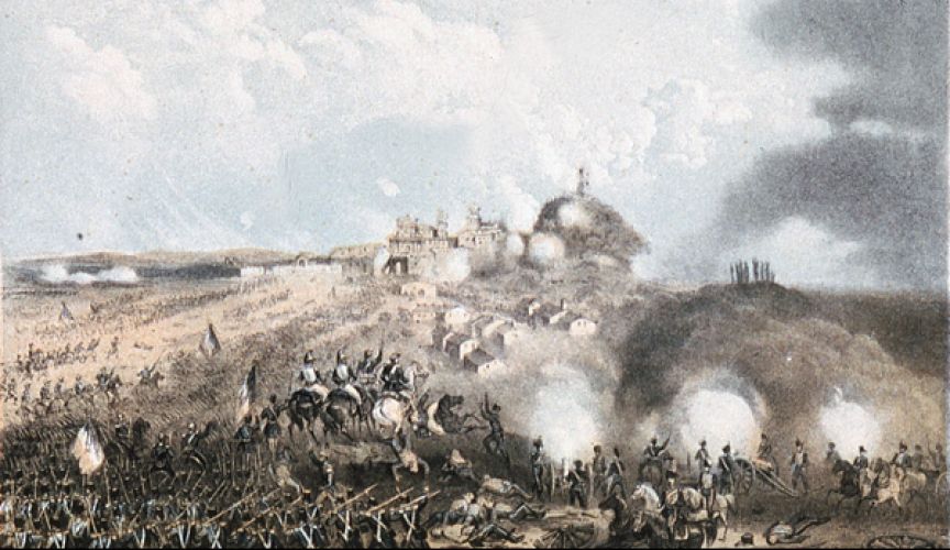 Battaglia di Solferino, Litografia, 1860